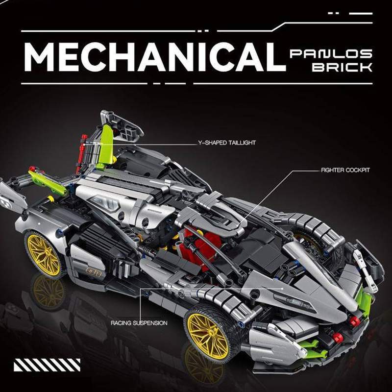Panlos 673001 Static Version Technic Mechanical Sports Car Building Blocks 1314±pcs Bricks from China.