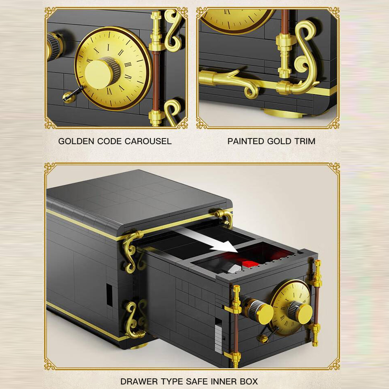 CaDA C71006 Creator Expert Working Combination Safe Buliding Blocks 286pcs Bricks Toys Model Ship From China