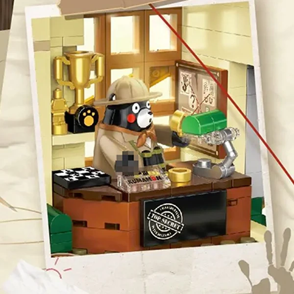 Panlos 880035 Kumamon Private Detective Society Modular Buildings