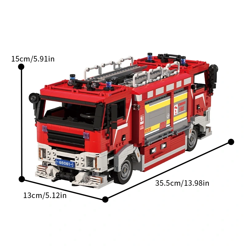 Xbert 66061 BI-DIRECTIONAL DRIVING FIRE RESCUE VEHICLE Technic