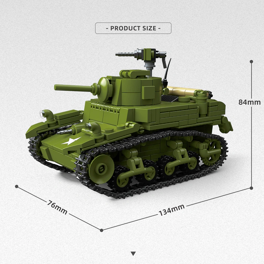 ThirdParty 300020 M3A1 Stuart Tank Military
