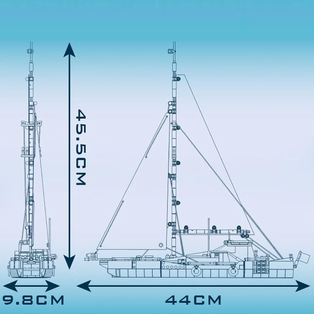 MouldKing 10190 Modern Sailboat Technic