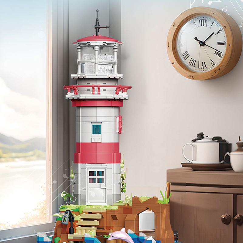 [Mini Micro Bricks] ZHEGAO 663007 Lighthouse MusicBox Creator