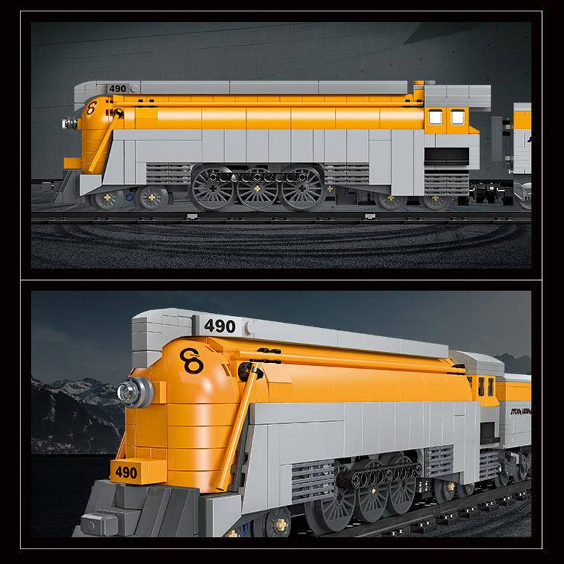 JIESTAR 59021 CO 490 Steam Train Creator Expert Building Blocks 808±pcs Bricks Toys Model From China