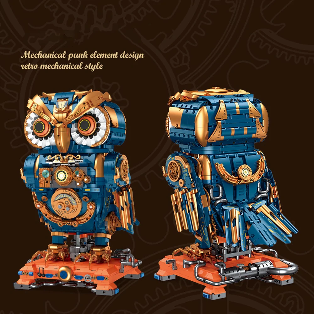 Steampunk Owl LEGO Set – JIESTAR Owl Steampunk Build