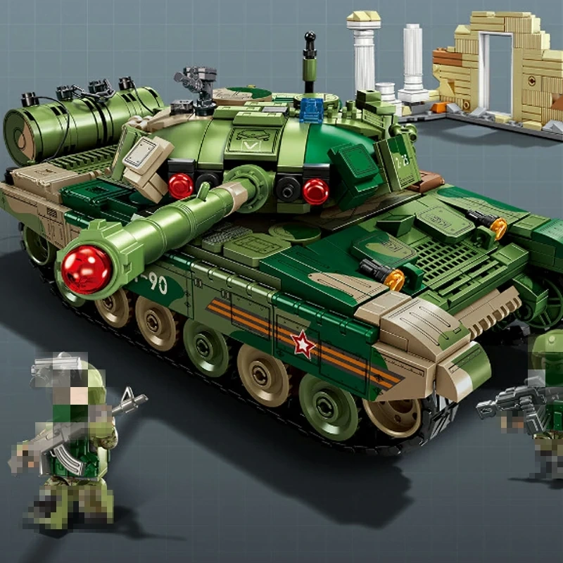 SEMBO 207225 T-90 Main Battle Tank Military