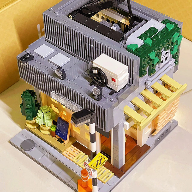 {With Light} CaDa C66007 City House Summer Breeze Coffee Shop Building Blocks 1108±pcs Bricks Toys From China.