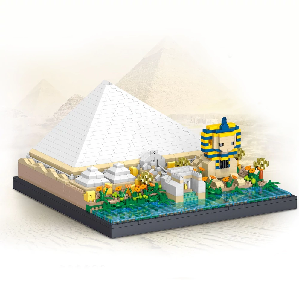 [Mini Micro Bricks] ZHEGAO LZ8341 Pyramid Modular Buildings
