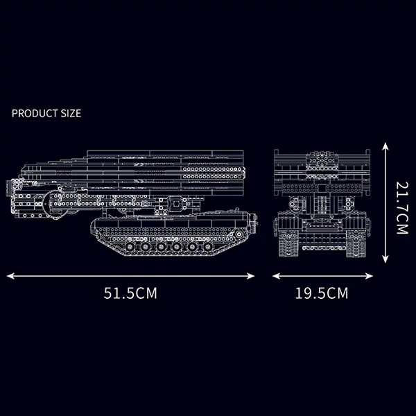 [With Motor] MouldKing 20029 Bridge Laying Vehicle Technic