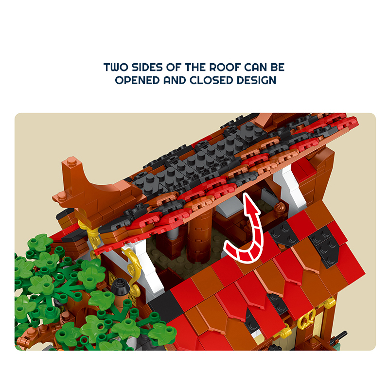 Mork 033007 Creator MEDIEVAL BAKERY Shop Modular Buildings Blocks 1407±pcs From China.