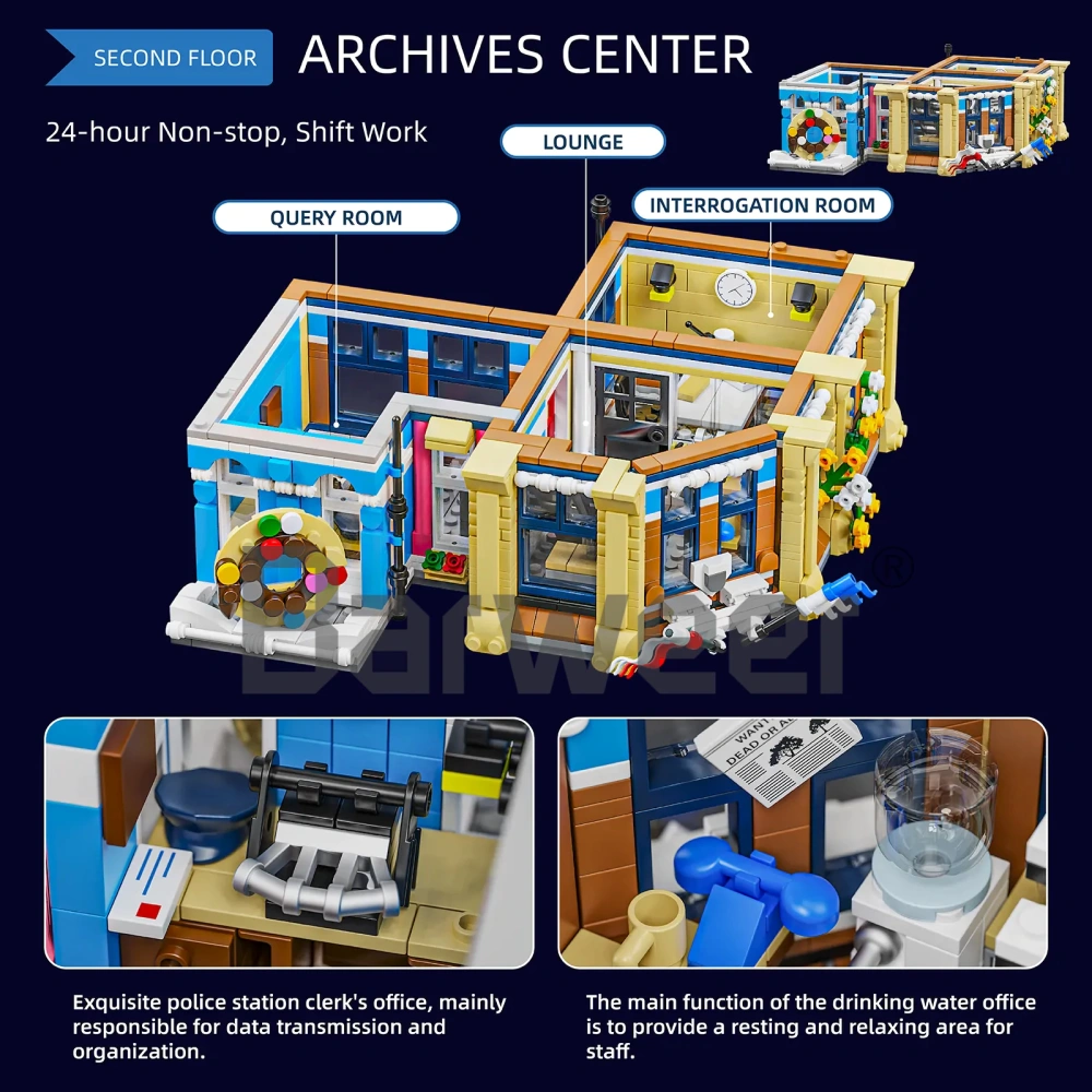 [Deal] Studio MOC 20001 Corner Police Station Brick Town