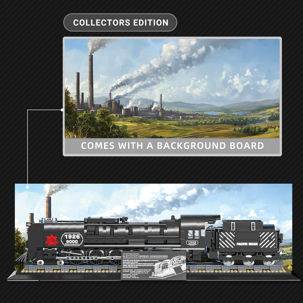 [Pre-sale] Reobrix 66801 STEAM TRAIN Technic
