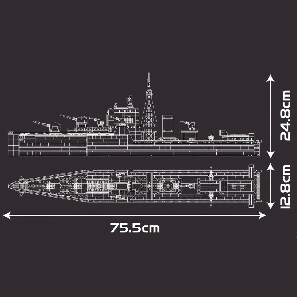 MouldKing 10133 Battle Class Destroyer Military