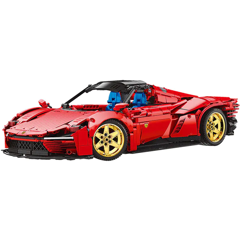 {Static Version}Reobrix 11025 Technic Ferrari Daytona SP3 Sports Car Building Blocks 1958±pcs Bricks from China.
