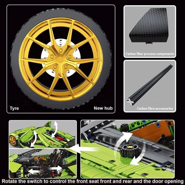 LEGO MOC TAIGAOLE T5046 Aventador SVJ 1:6 Technic