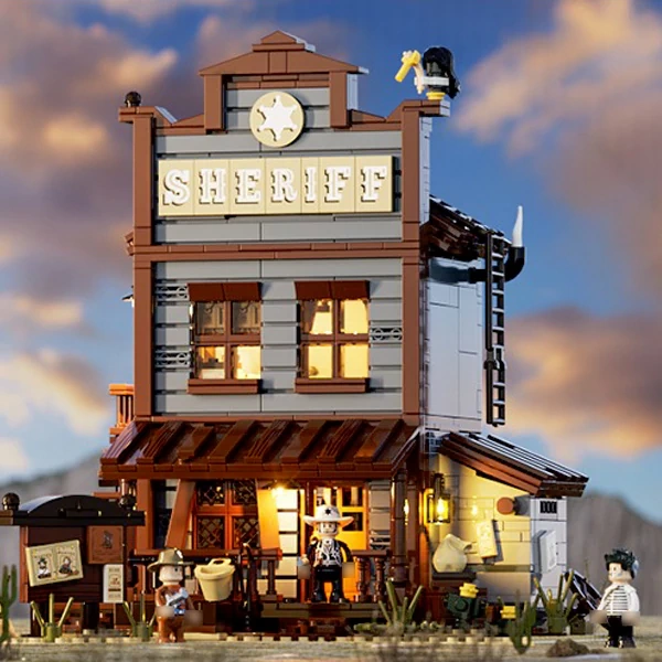 [Pre-sale] FUNWHOLE F9026 Old West Sheriff's Office Modular Buildings US Warehouse Express