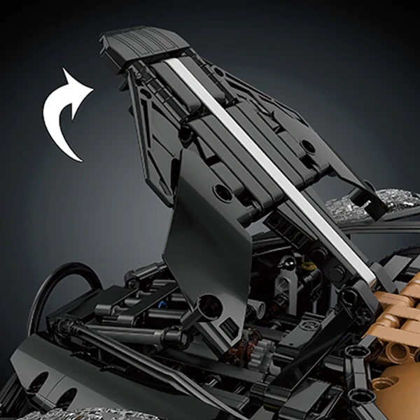 [With Motor] MouldKing 13163S Bugatti La Voiture Noire Technic