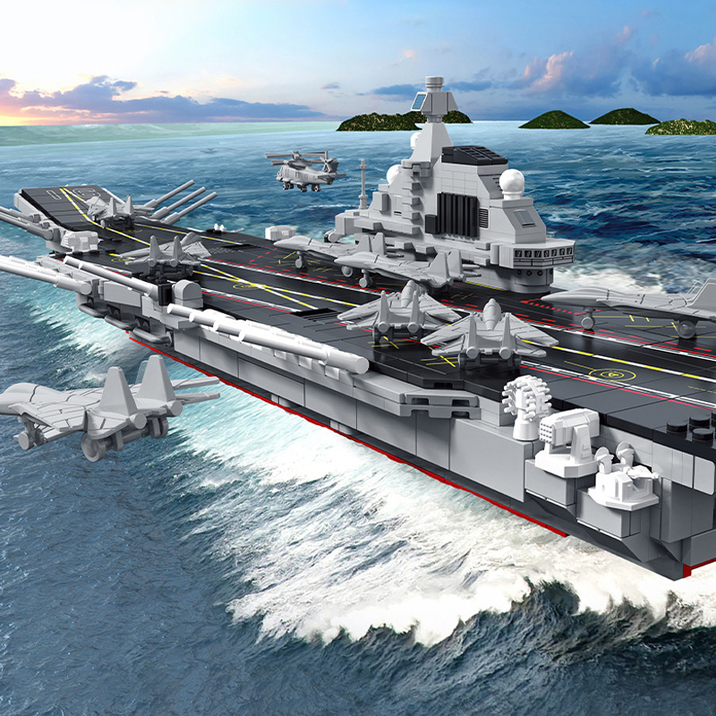 Panlos 688012 Military Medium - aircraft carrier Liaoning Building Blocks 1743±pcs Bricks from China.