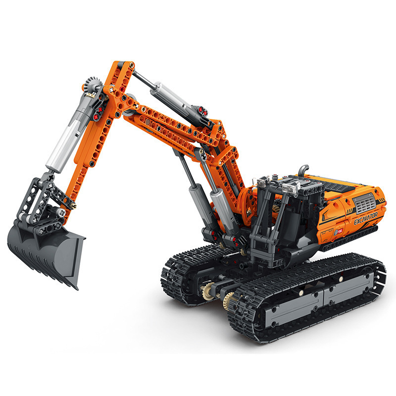 [With Motor] Reobrix 22003 Mechanical Excavator Technic