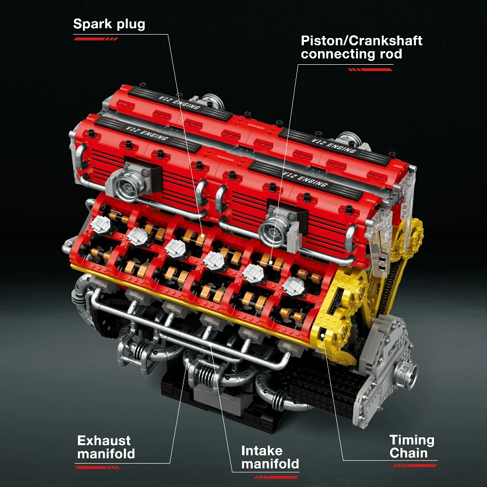 Reobrix 33017 V12 ENGINE Technic