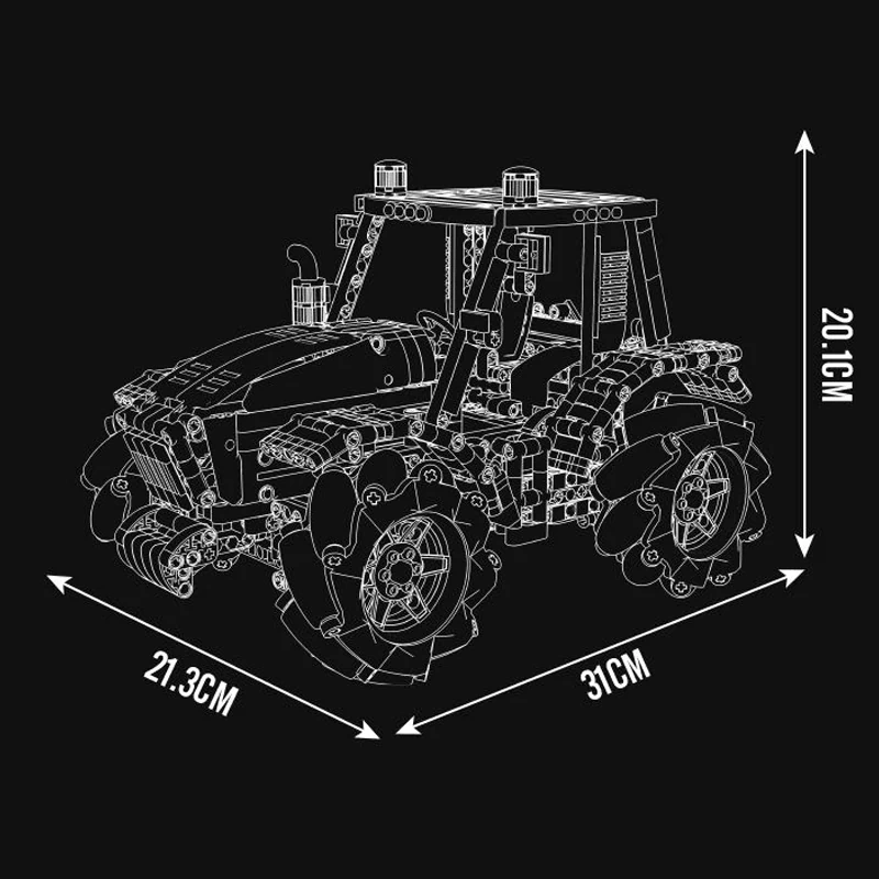 MouldKing 18037 WHEELED TRACTOR Technic
