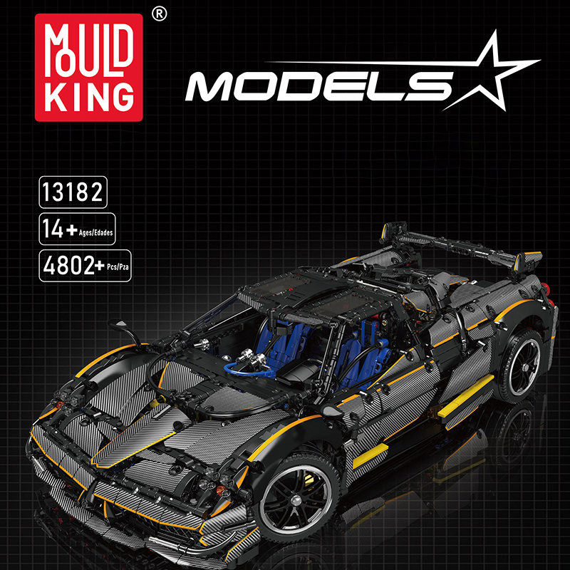 【With Motor】Mould King 13182 Pagani Huayra Technic