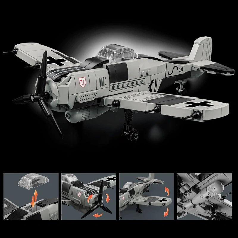 LeYi 66066 FW-190 Fighter Military