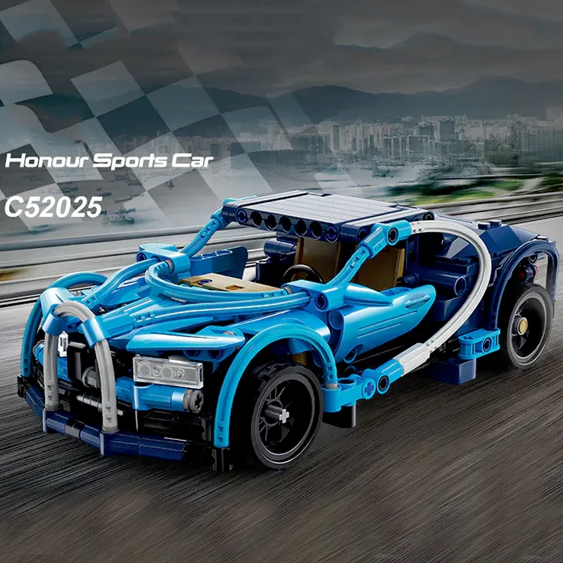 CaDA Sports Car Pull-Back Vehicle Technic