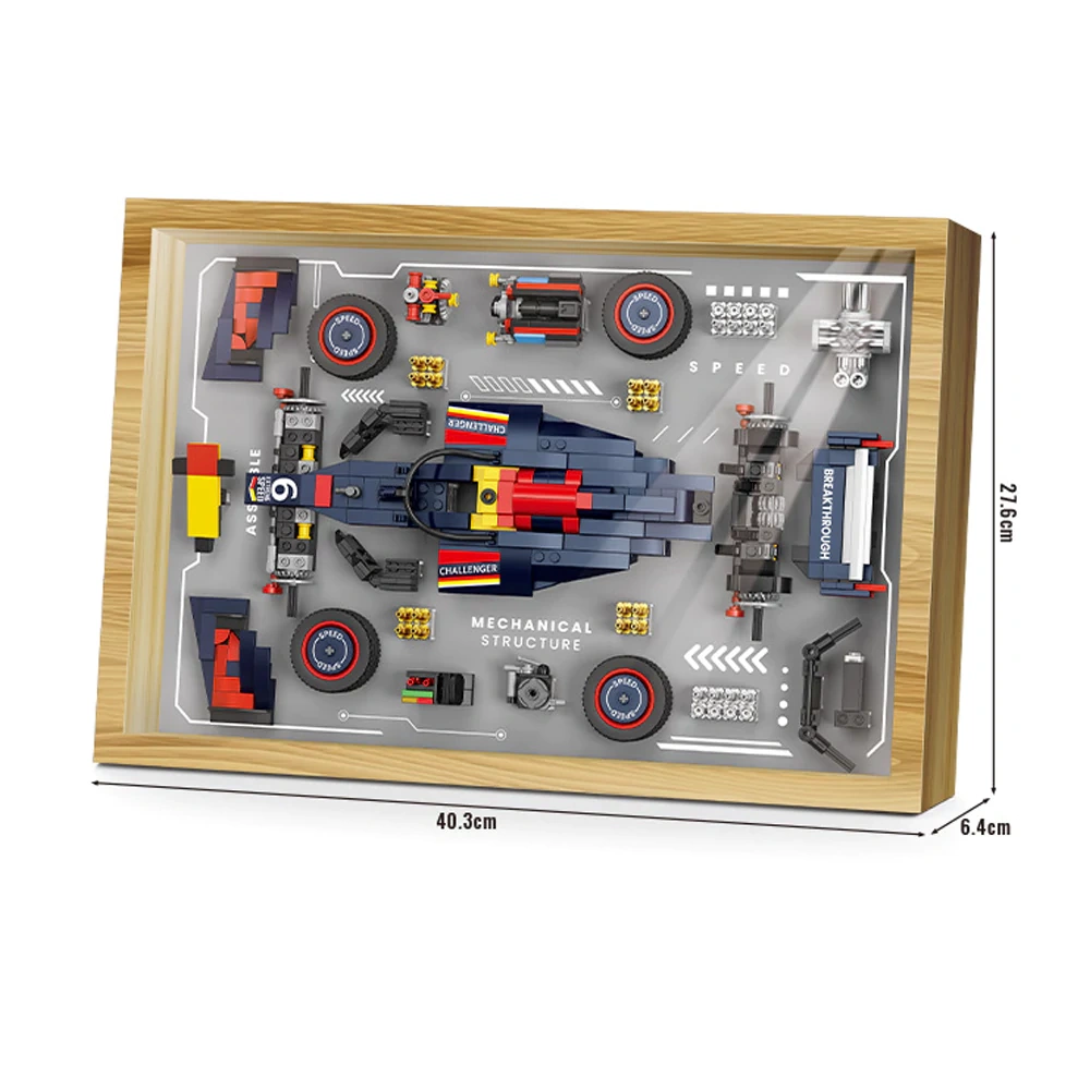 GOQI YC-576 Dismantling Diagram Of Racing Car Decorative Ornaments Creator Expert