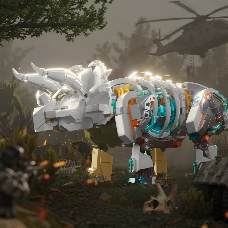 Iambrick 30602 Mecha Dino Triceratops Monster Dinosaur