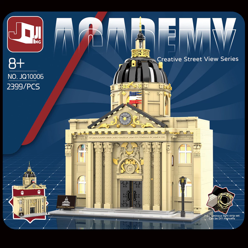 [Mini Micro Bricks] JiQing JQ10006 ACADEMY Modular Buildings