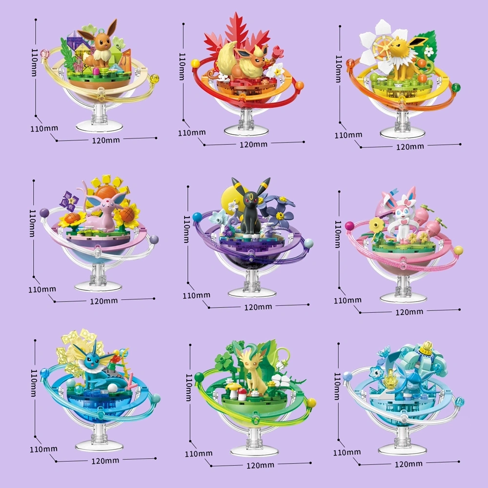 Keeppley Pokémon Planet Series Eevee Evolution Blocks Movie