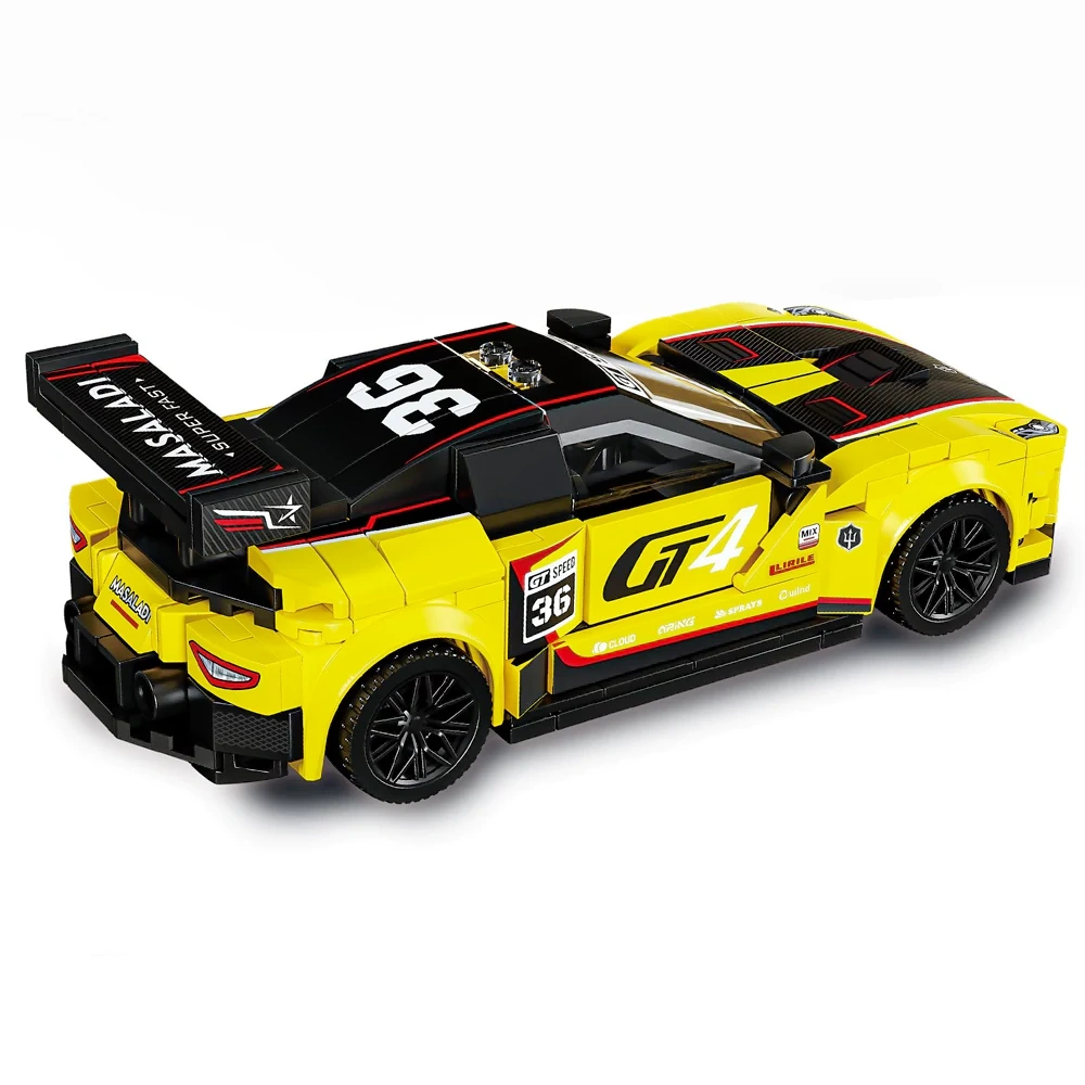 Leyi Eight Grid Racing Car Building block Cart Technic