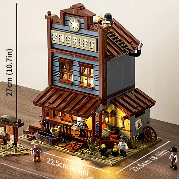 [Pre-sale] FUNWHOLE F9026 Old West Sheriff's Office Modular Buildings US Warehouse Express