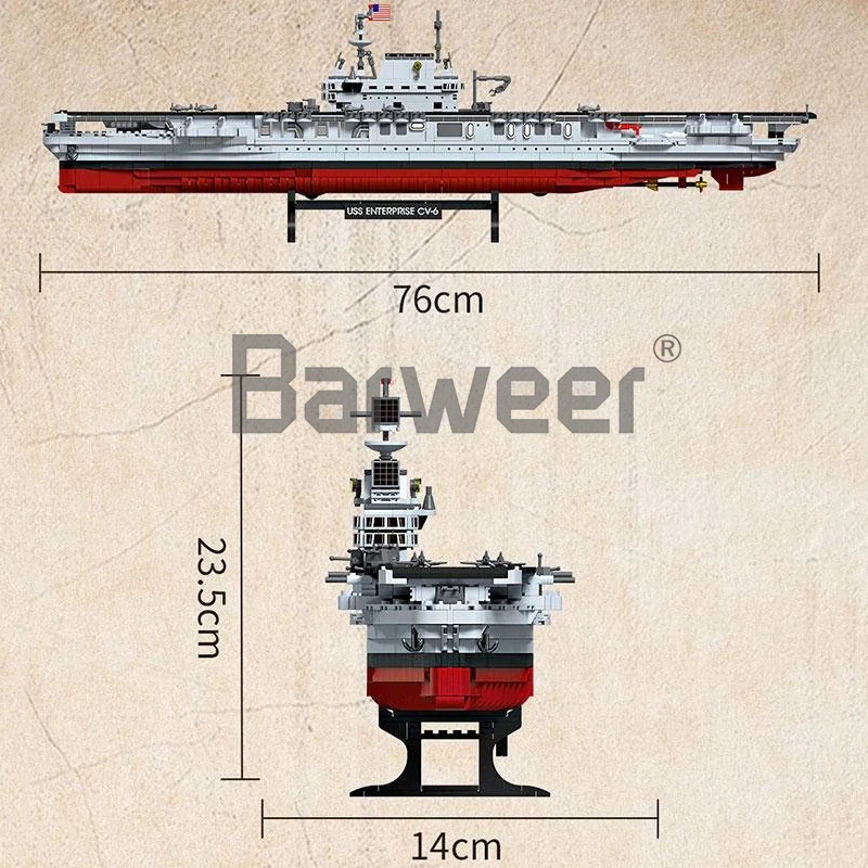 Forange FC4206 USS CV-6 Enterprise Military