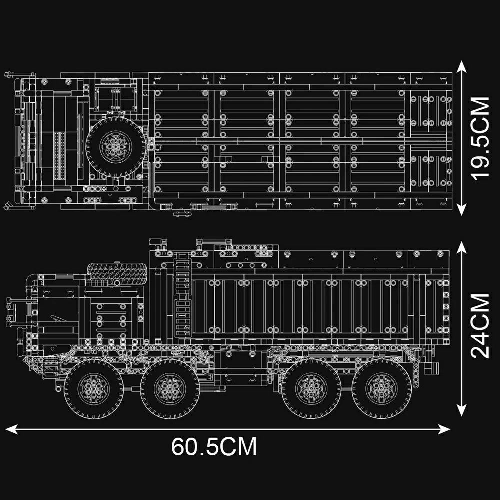 MouldKing BOX -STYLE 8X4 MISSILE VEHIOLE Military