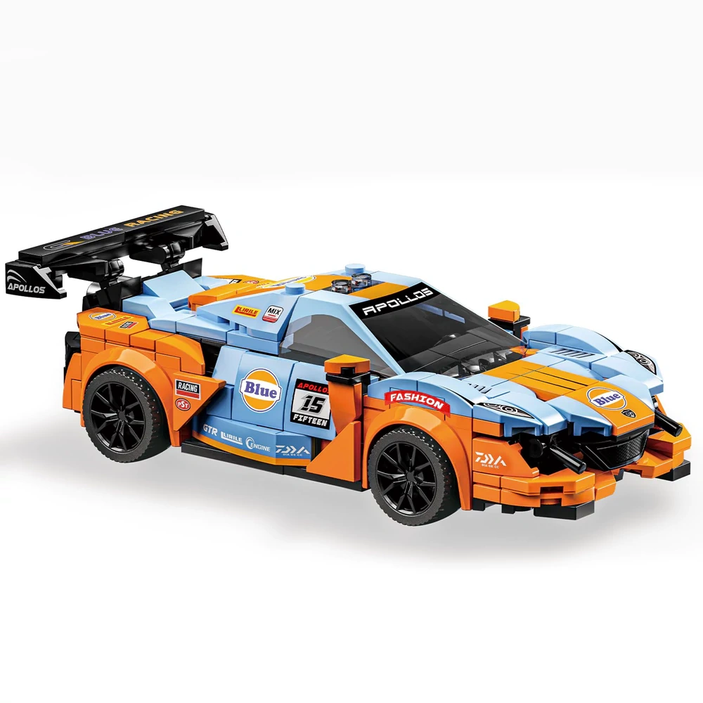 Leyi Eight Grid Racing Car Building block Cart Technic