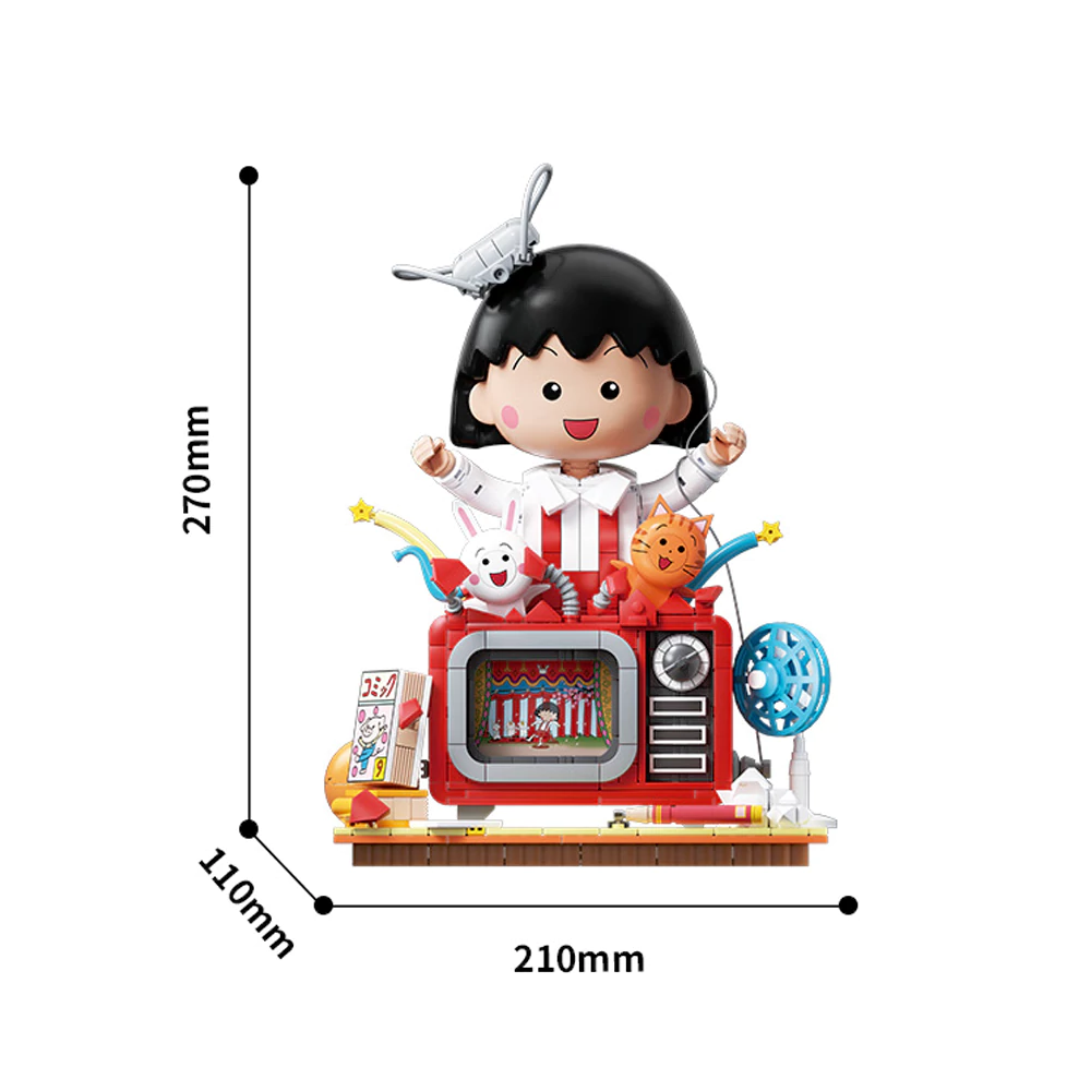 MARUKO 5点セット Authentic Chibi Maruko Chan's The Time With You Series Figure