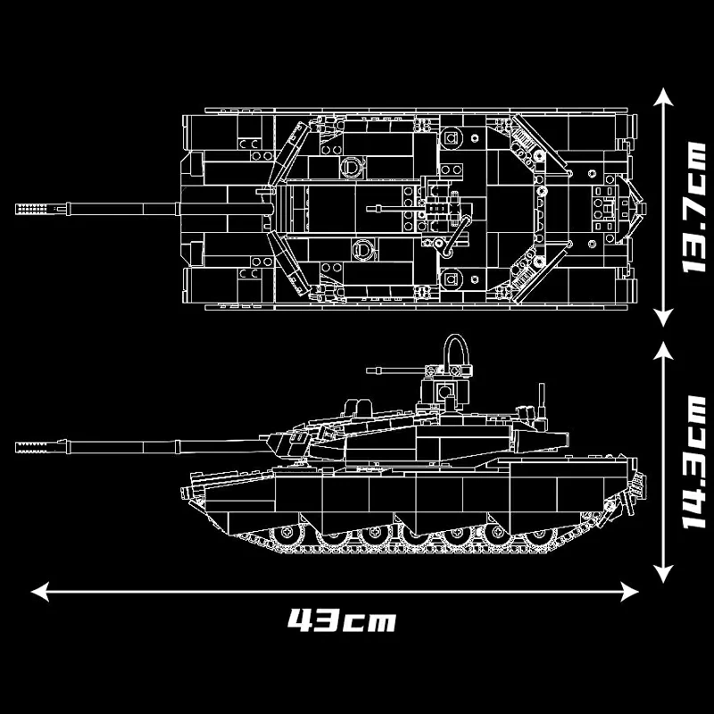MouldKing 20036 ABRAMS-X Tank Military