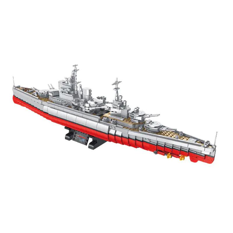 Panlos 637008 Military Qieen Elizabeth-Class Battleship Building Blocks 1556±pcs Bricks from China.