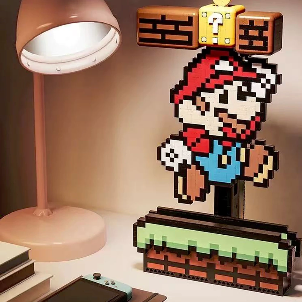 JIQi JQ1111 Pixel Mario Super Mario Bros Game