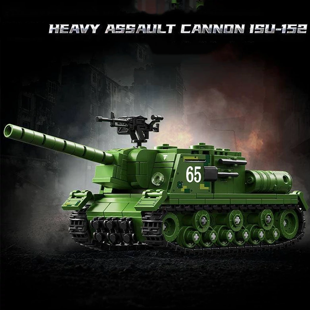 Leyi 66076 Heavy Assault Cannon ISU-152 Military