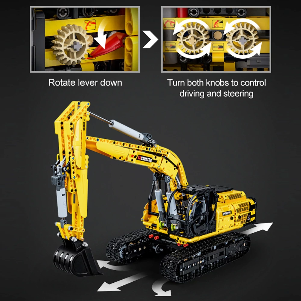 CaDA C61082 Remote Control Excavator Technic