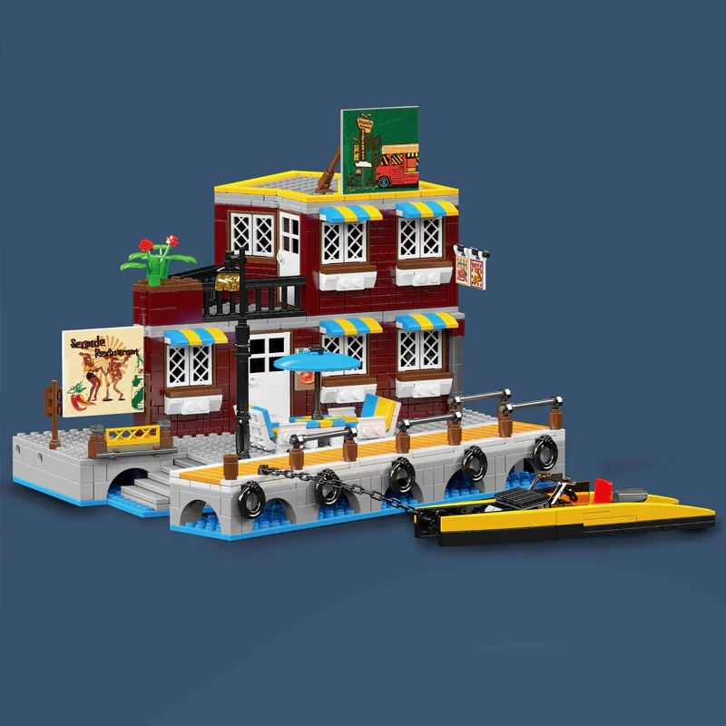 MouldKing 10143 Seaside Restaurant Modular Buildings