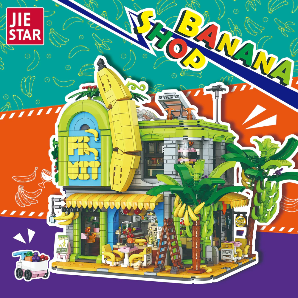 JIESTAR Banana Shop LEGO MOC Sets Fans