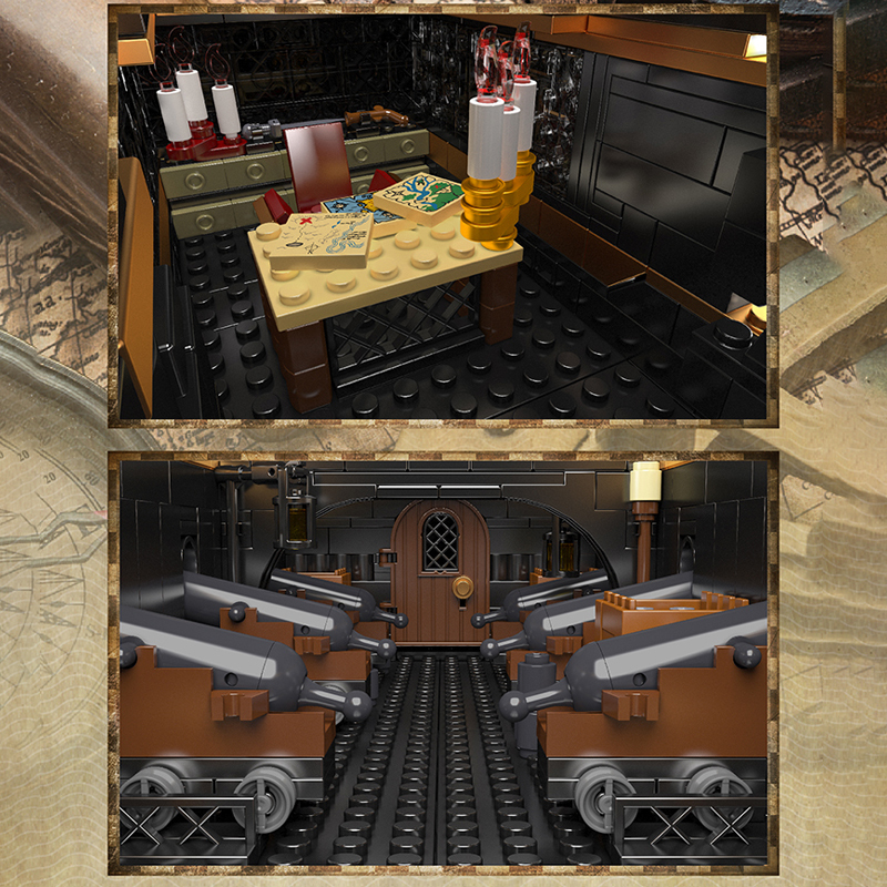 Mould King 13186 Pirates Black Pearl ship B.P Ⅱ Building Blocks 4794±pcs Bricks from China.