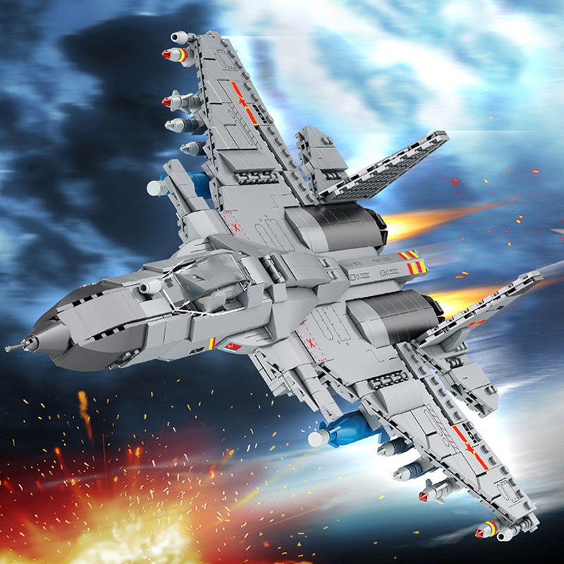 Forange FC6106 Military J-15 Fighter Building Blocks 1293±pcs Bricks from China.
