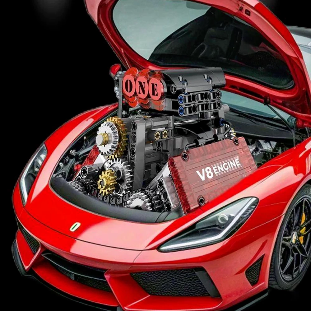 GISEGA G8909 V8 Engine Technic