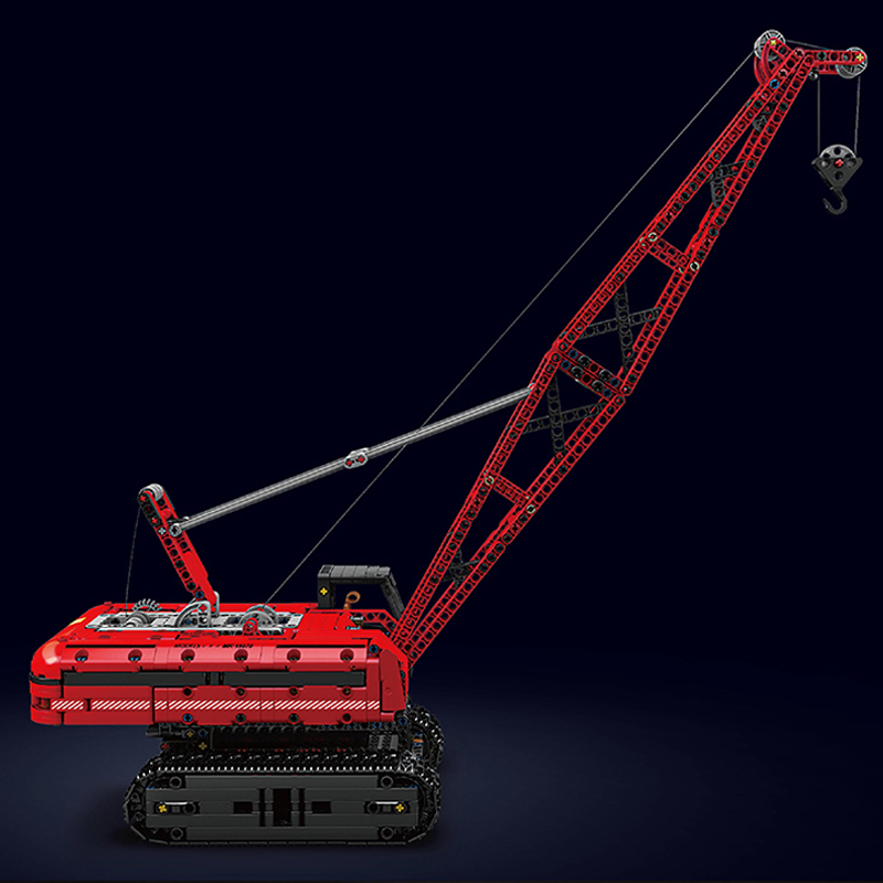 【With Motor】Mould King 15070 Red Crawler Crane Creator Expert Buliding Blocks 1292±pcs Bricks Toys Model Form China
