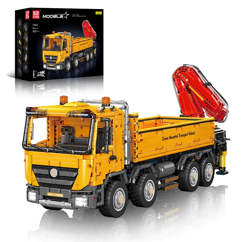 [With Motor] MouldKing 17050 Actros Self-Loading Crane Technic